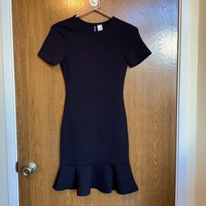 Black Peplum Dress